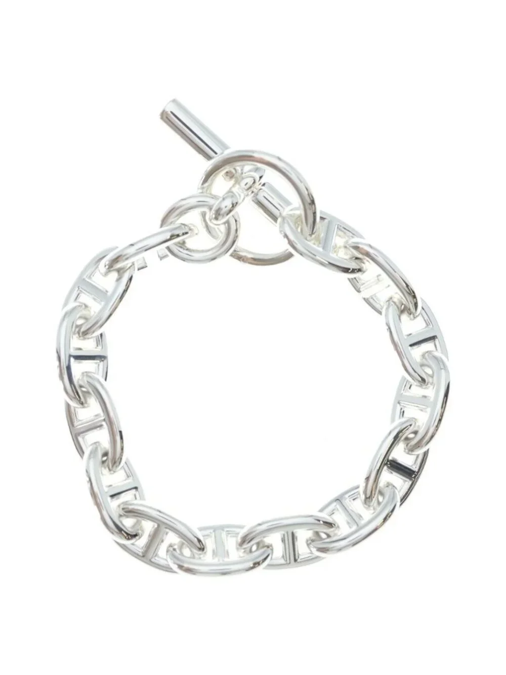 Hermes Chaine D'ancre MM Bracelet Chain Silver 14 Pieces